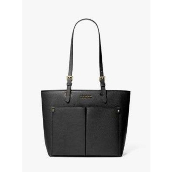 Michael Kors Handbags - Michael‎ Kors Jet Set Travel Black Pebbled Leather Tote Bag NEW